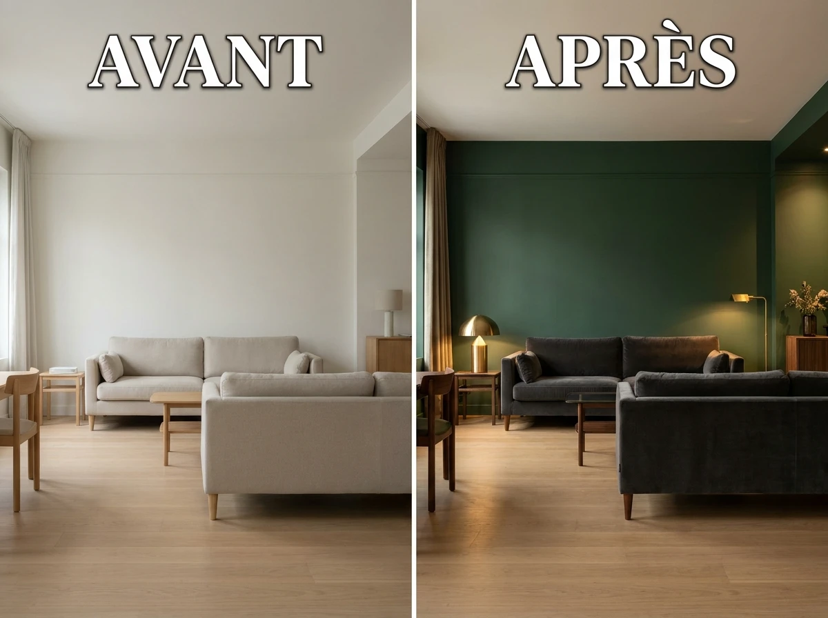 Peindre un Mur Accent en Couleur Profonde