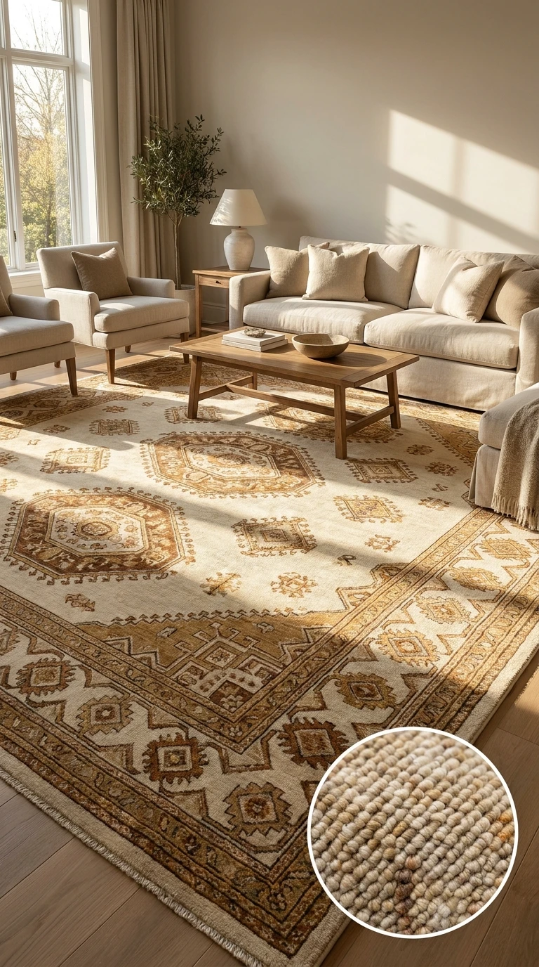 Poser un Grand Tapis de Qualité comme Base Visuelle