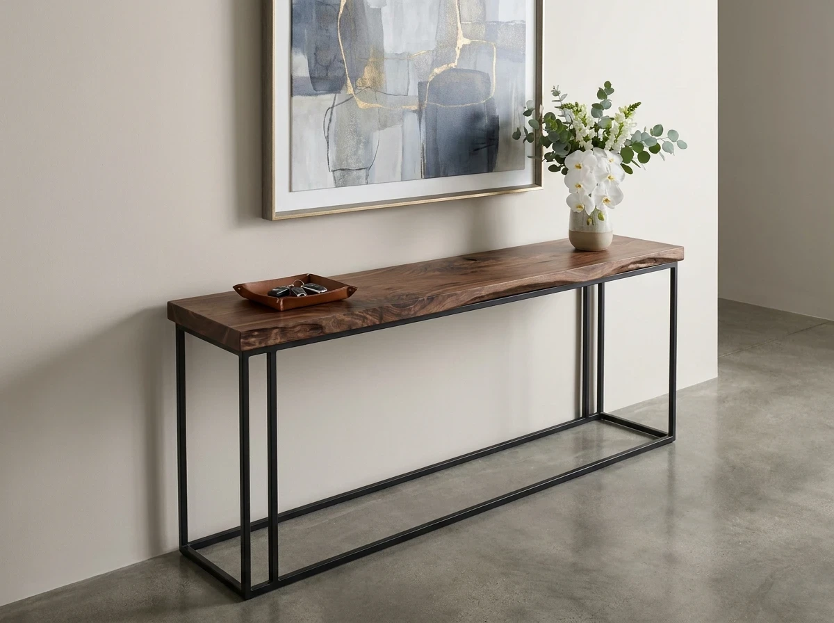 Poser un Meuble Console en Bois Sculpté ou en Métal