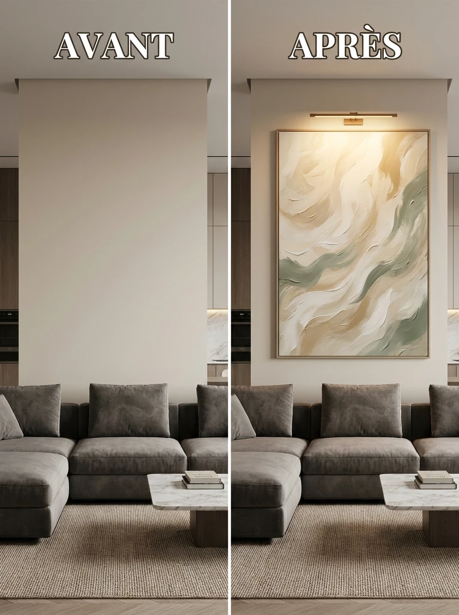 Poser un Tableau Grand Format pour un Impact Immédiat