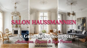 Trois salons haussmanniens élégants, guide déco complet, style parisien chic.