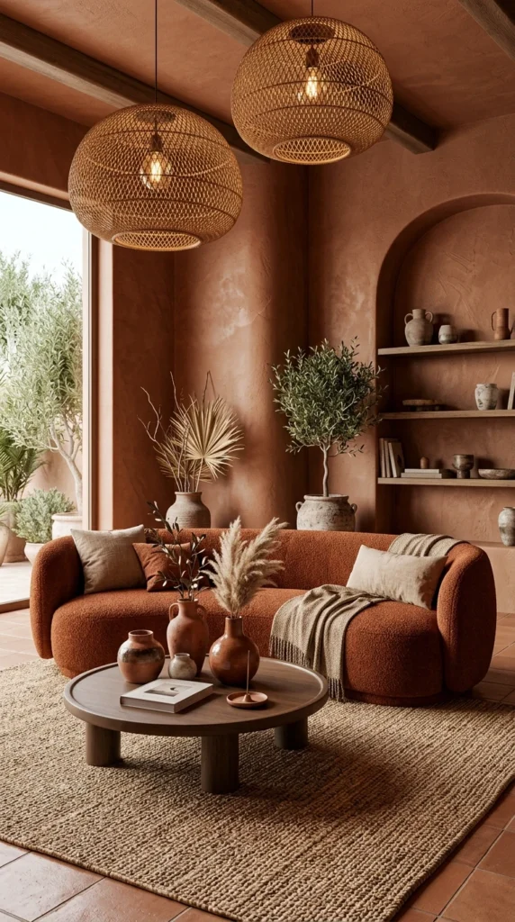 Le Salon Terracotta, la Chaleur Organique par Excellence
