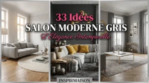 Trois salons modernes gris élégants, designs intemporels pour inspiration décoration intérieure.