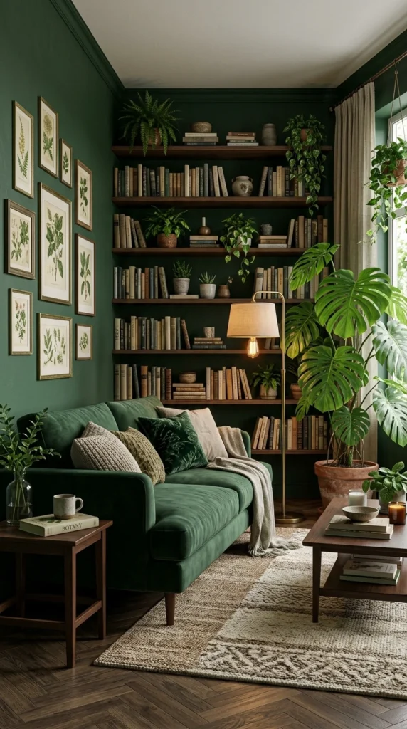 Le Salon Vert Profond, l'Inspiration de la Forêt Intérieure