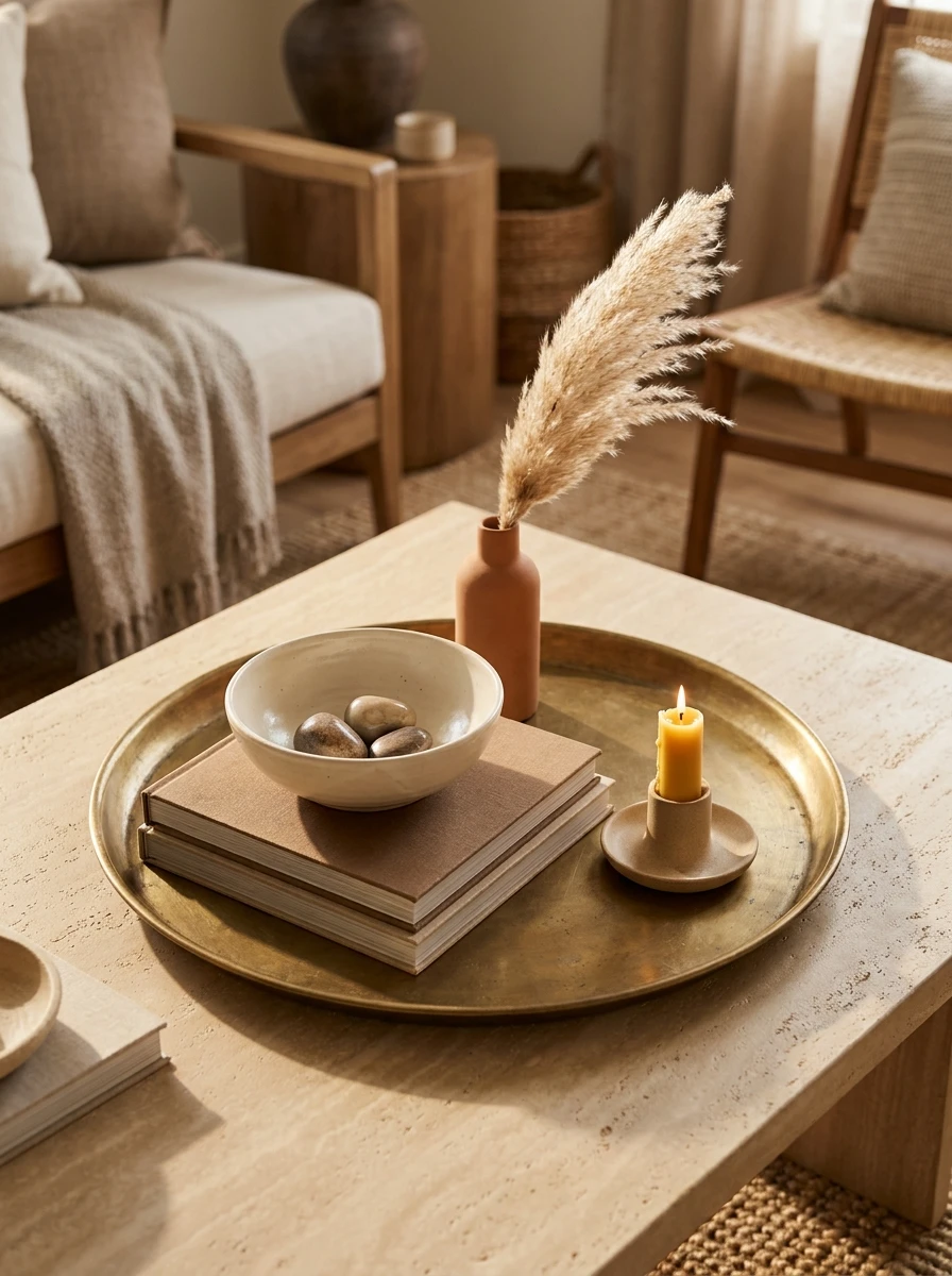 Soigner la Table Basse avec une Composition Décorative