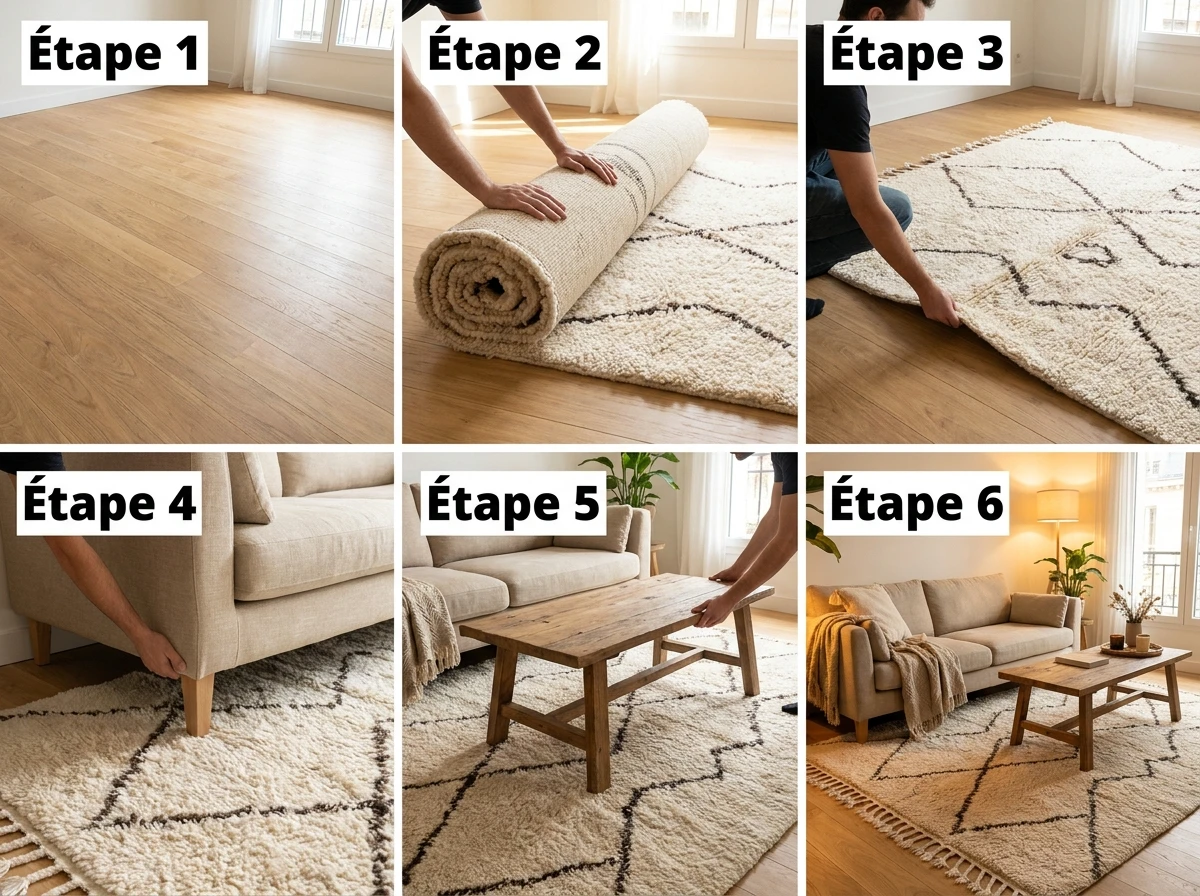 Un Tapis à Poils Longs ou à Motifs Berbères