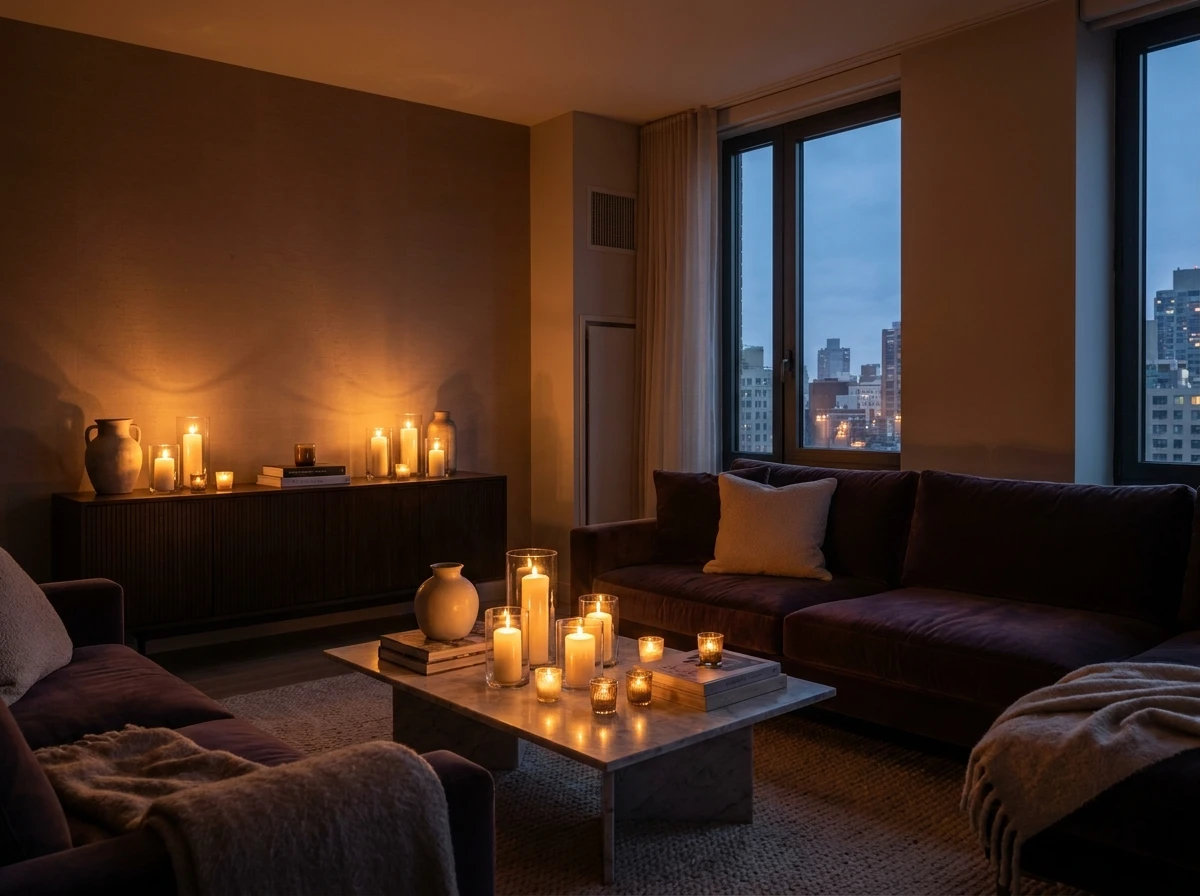 Utiliser des Bougies le Soir pour l'Ambiance