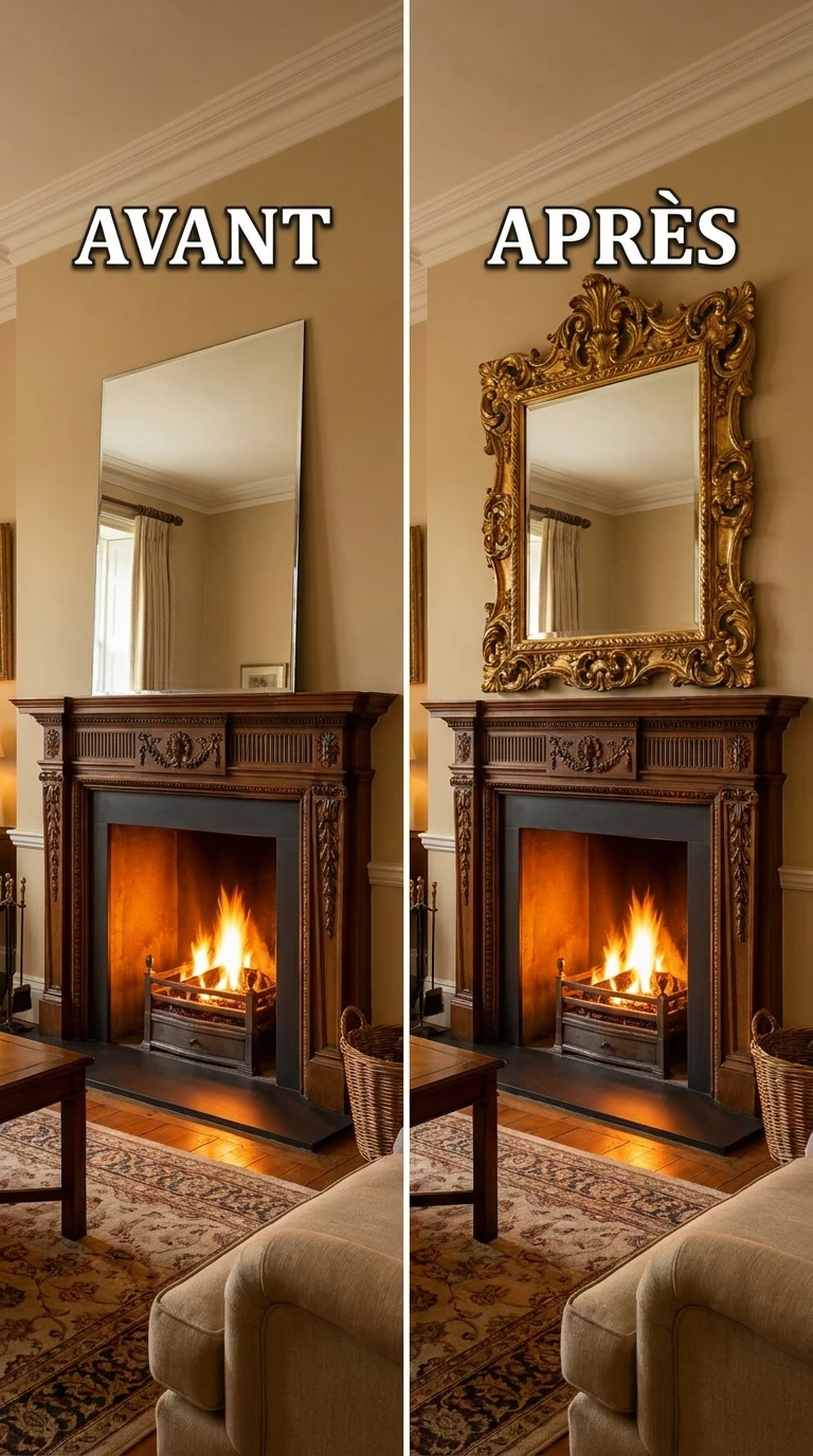 Utiliser des Miroirs Anciens aux Cadres Sculptés
