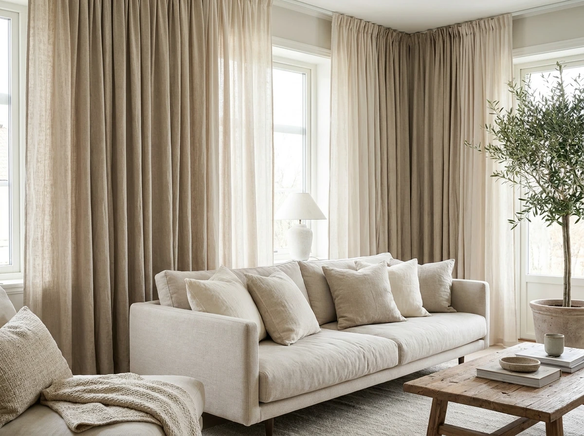 Utiliser le Lin pour les Rideaux et les Coussins