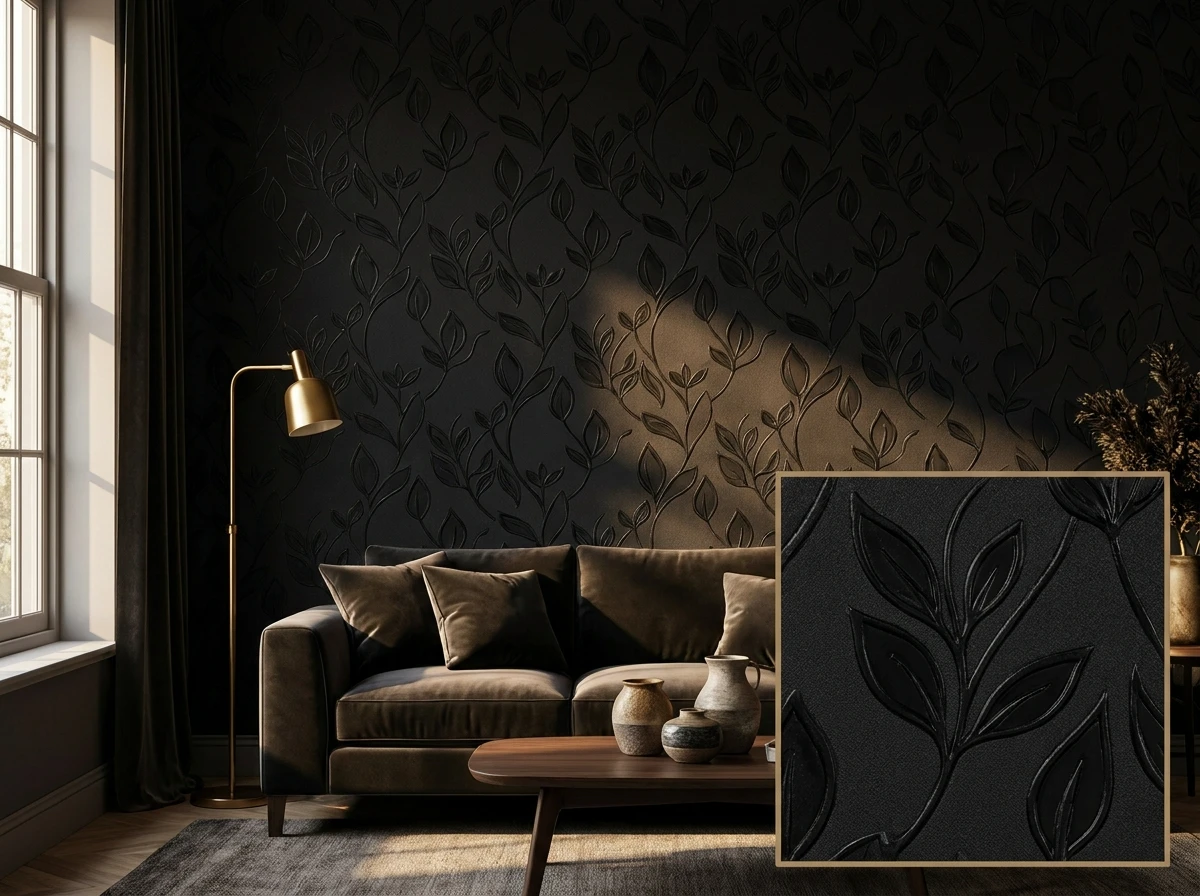 Utiliser le Papier Peint Noir à Motifs pour la Richesse Graphique
