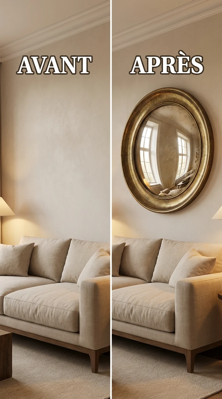 Utiliser un Miroir Doré ou en Laiton comme Point Focal