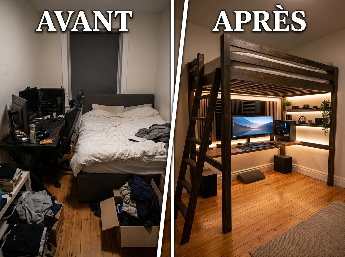 Aménager une gaming chambre ado dans un petit espace
