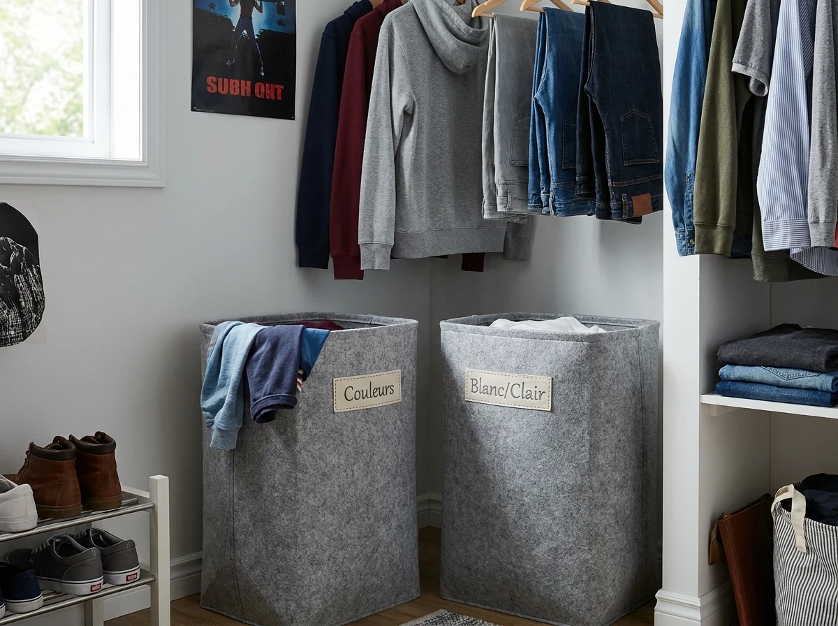 Astuce 14 : Les Paniers à Linge Multiples - Pour Trier Dès le Déshabillage