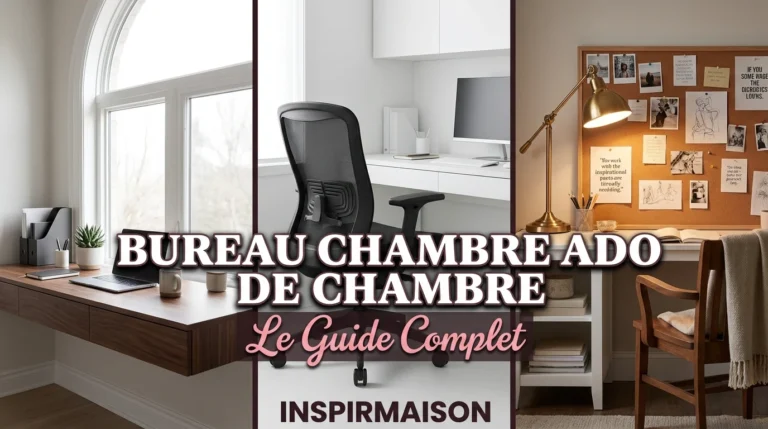 Trois bureaux inspirants pour chambre d'ado, incluant flottant, moderne et classique.