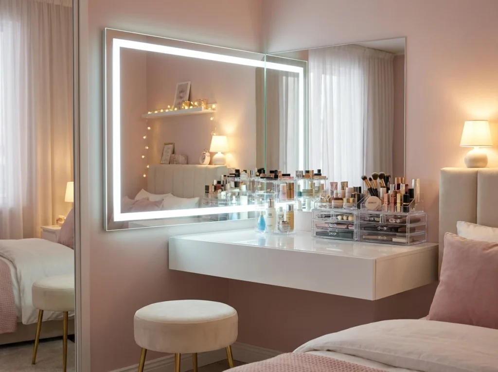 Le miroir LED pour un coin beauté ou coiffure
