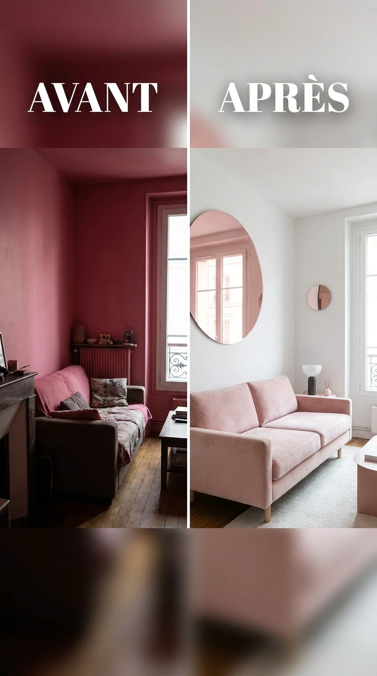 Comment intégrer le rose dans un petit salon