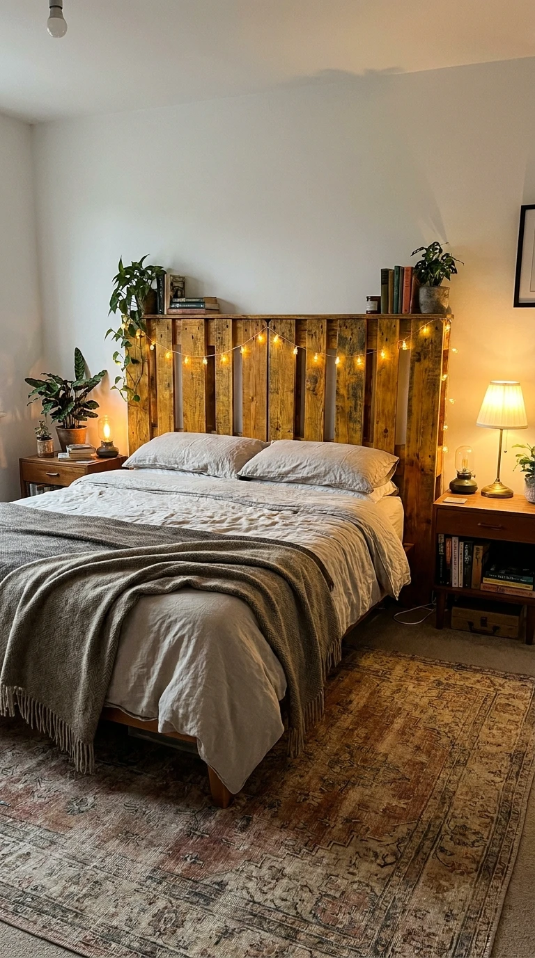 Créer une tête de lit en bois de palette ou en tissu