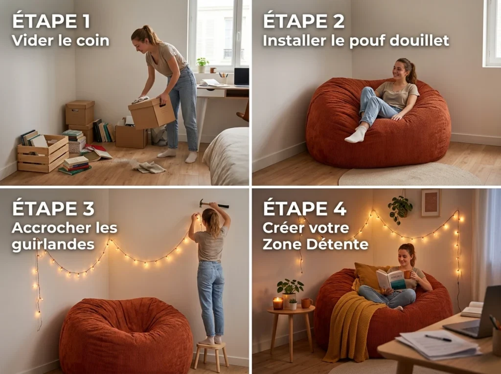 Etape 5 - Le Confort de Détente : L'Espace pour Recharger les Batteries