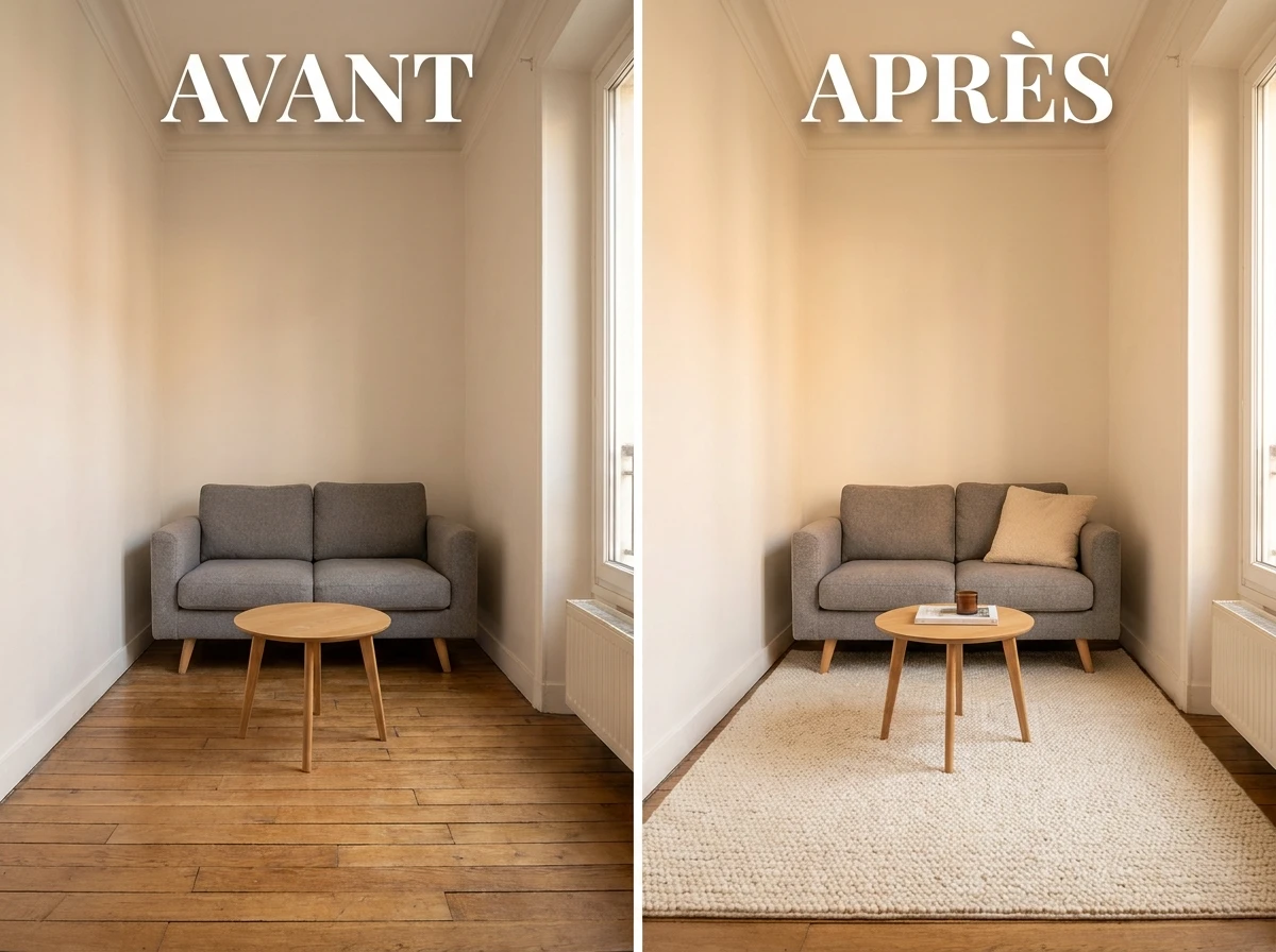 Délimiter ta zone détente avec un tapis