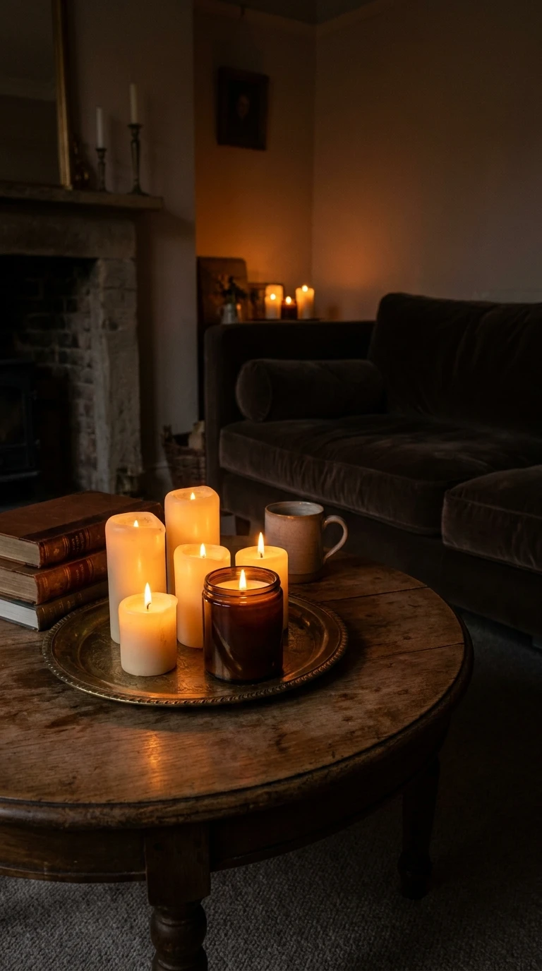 Des bougies, pour la lumière autant que pour l'odeur