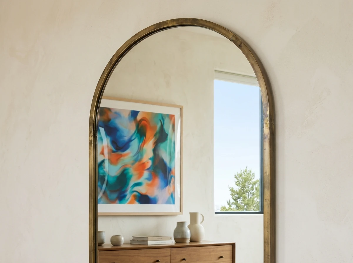 Erreur 1 : Choisir le miroir pour sa forme sans penser à ce qu'il reflète
