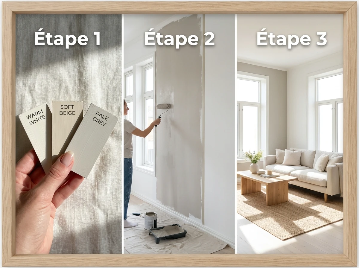Étape 2 : Choisir une palette de couleurs sobre et lumineuse
