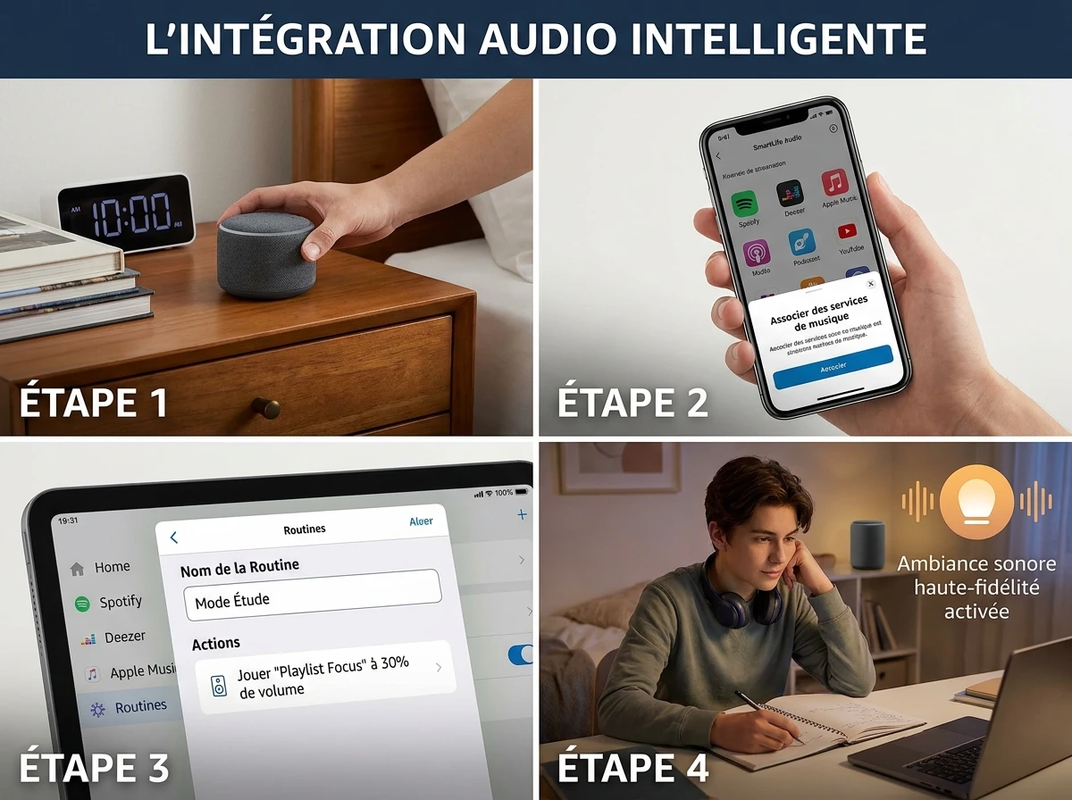 Étape 3 : Le Son Connecté - Musique, Concentration et Ambiance