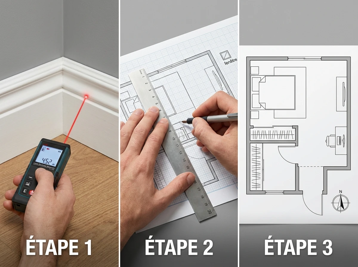 Étape 3 : Mesurer et Planifier l'Espace sur Papier