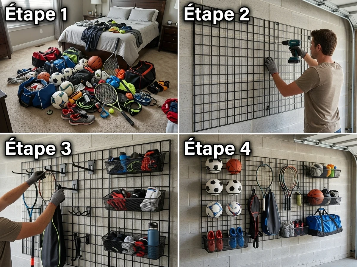Étape 3 : Organiser le Rangement du Matériel Sportif