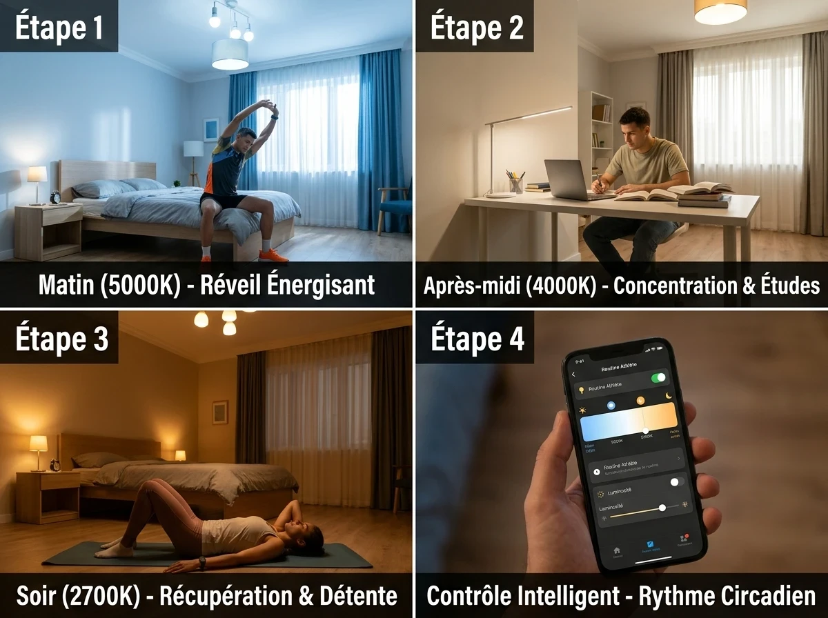 Étape 4 : L'Éclairage - Énergie le Matin, Récupération le Soir