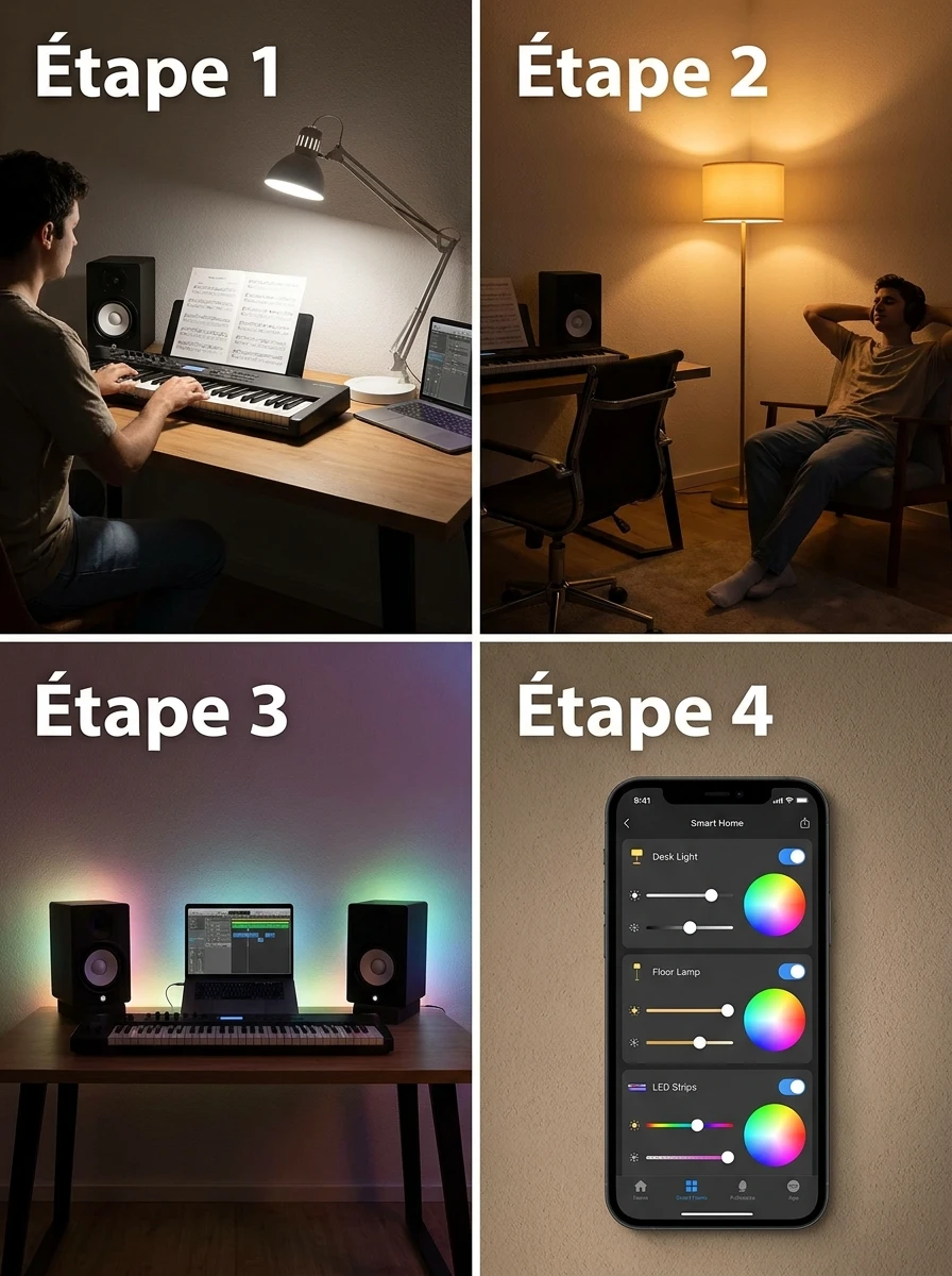 Étape 5 : L'Éclairage - L'Ambiance qui Fait Tout