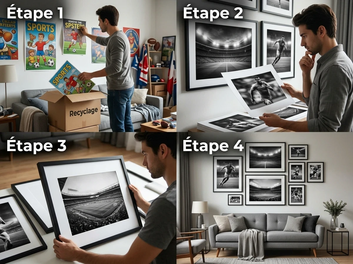 Étape 6 : Décorer avec la Passion Sportive - Sans Tomber dans le Cliché