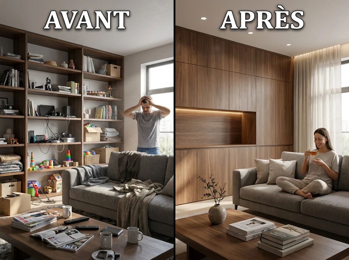 Étape 6 : Intégrer des rangements qui préservent l'épure