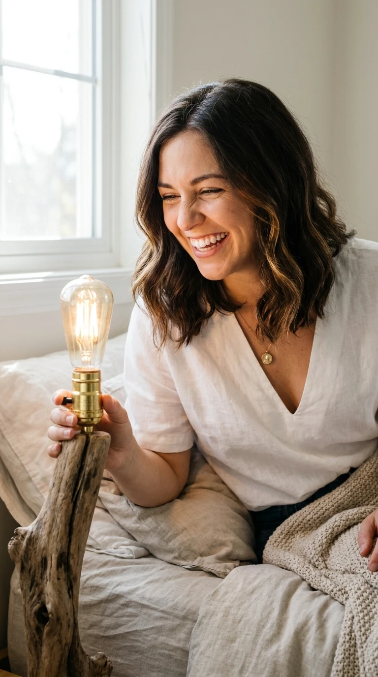 Fabriquer une lampe de chevet DIY