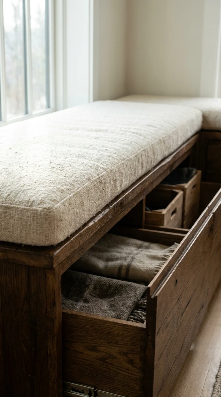 La banquette coffre, deux fonctions en une