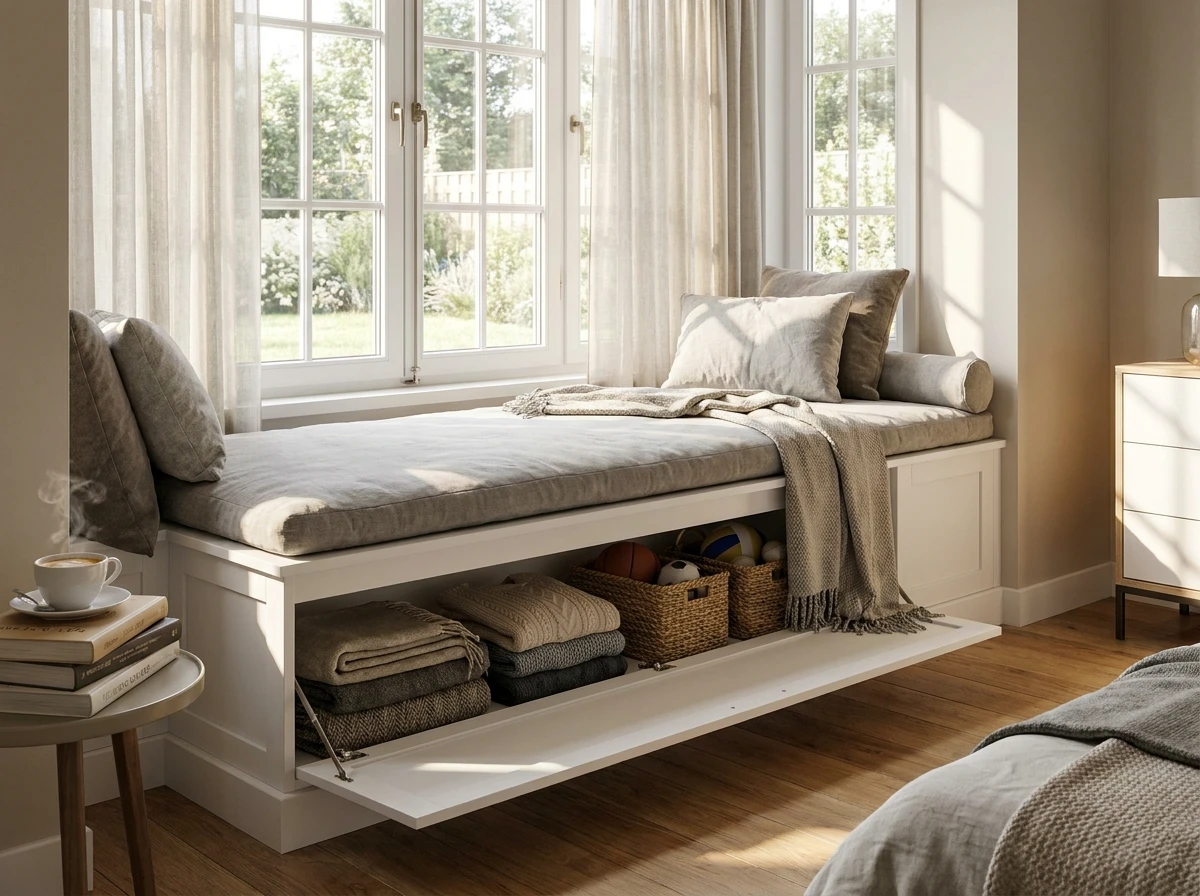 La Banquette Coffre sous Fenêtre: Double Utilité