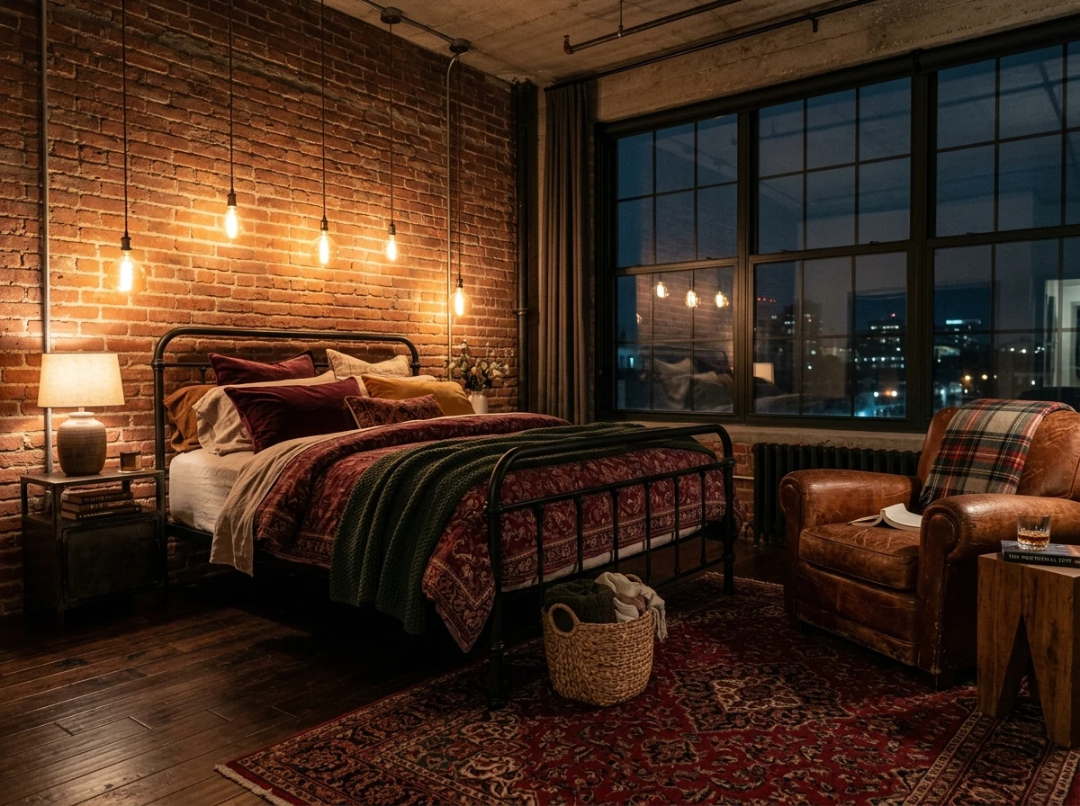 La chambre industrielle - le confort de l'authentique