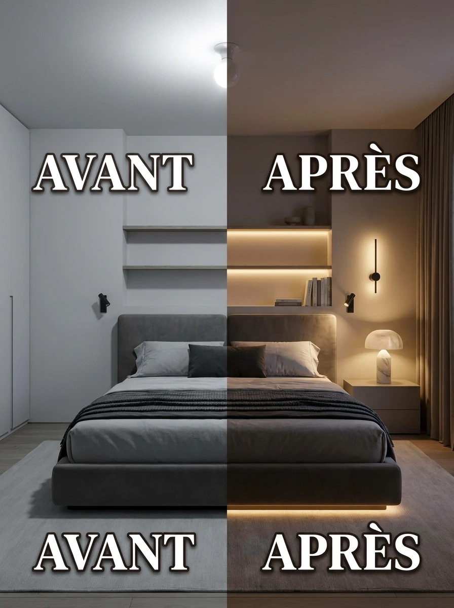 La lumière artificielle en trois niveaux