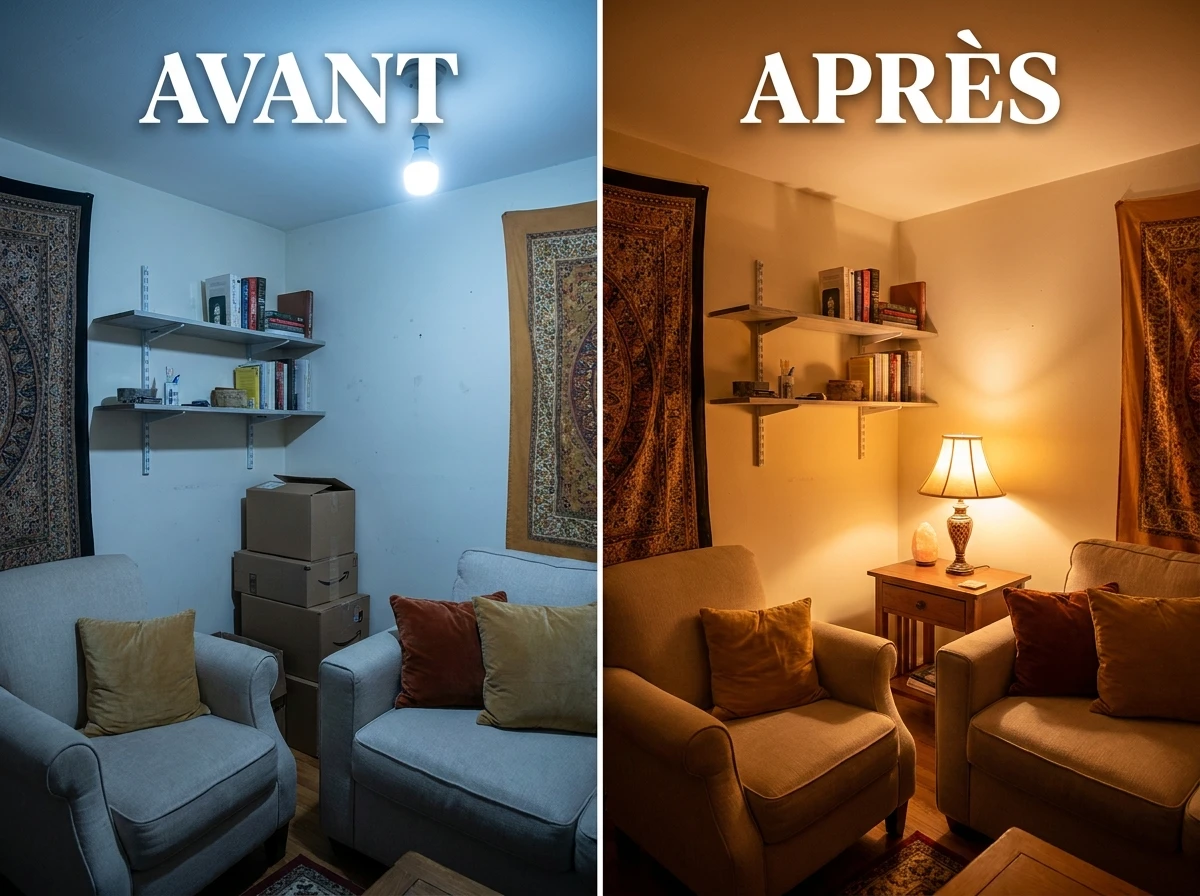 La lumière chaude, encore plus essentielle en petit espace