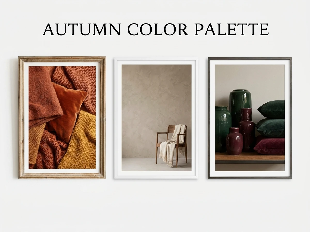 La palette de couleurs idéale pour un salon automne