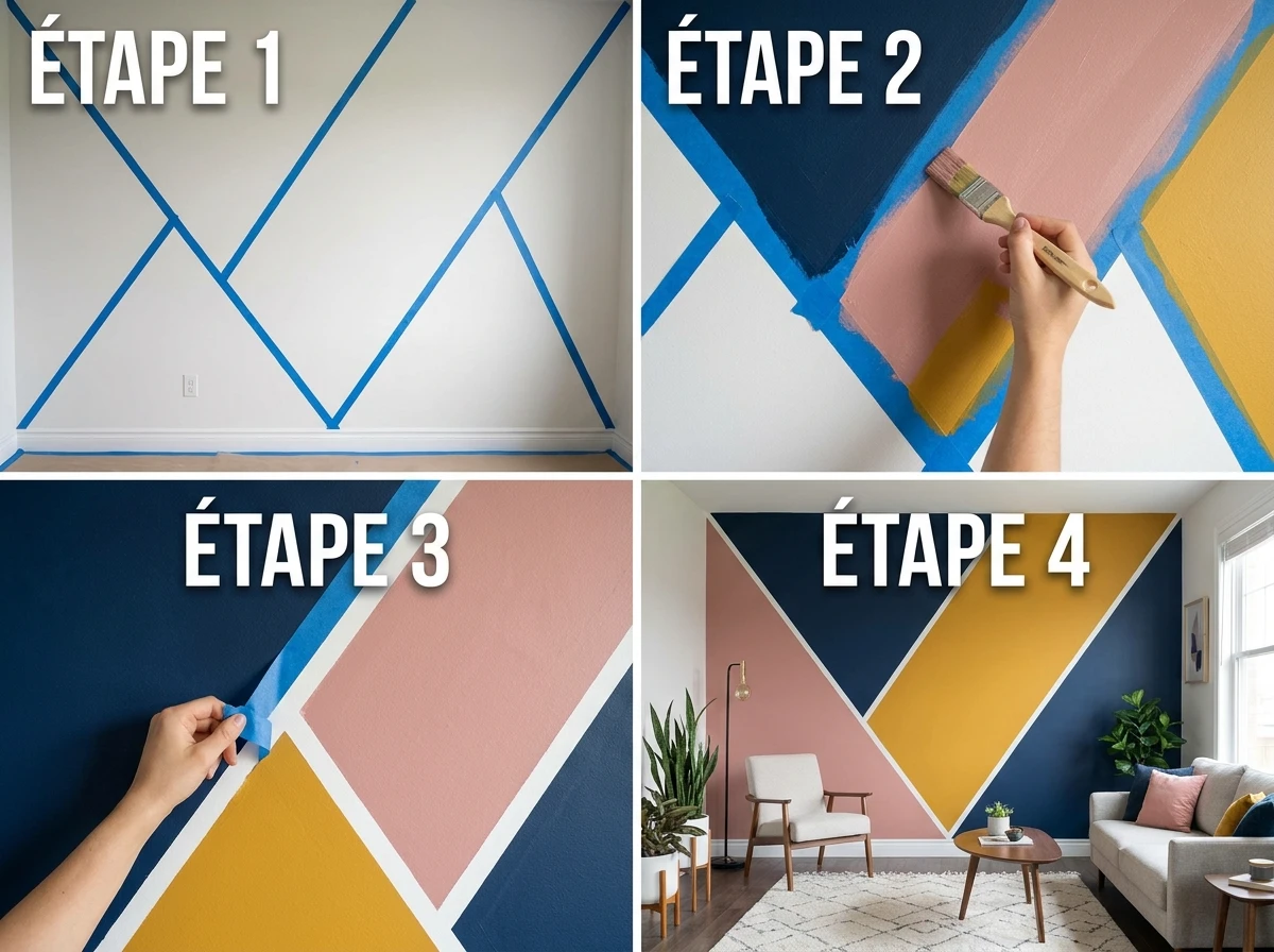 La Peinture Géométrique en Blocs de Couleur