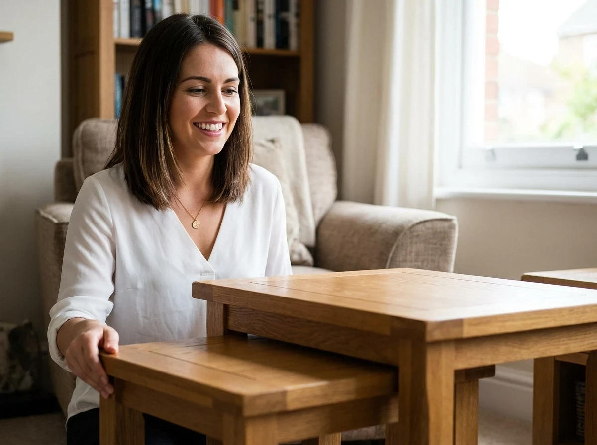 La table gigogne, qui se range quand on n'en a pas besoin