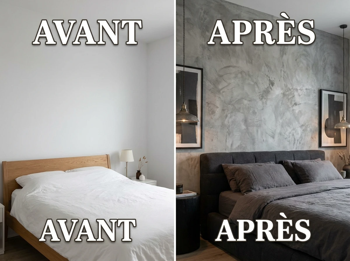 Le béton : l'effet le plus spectaculaire