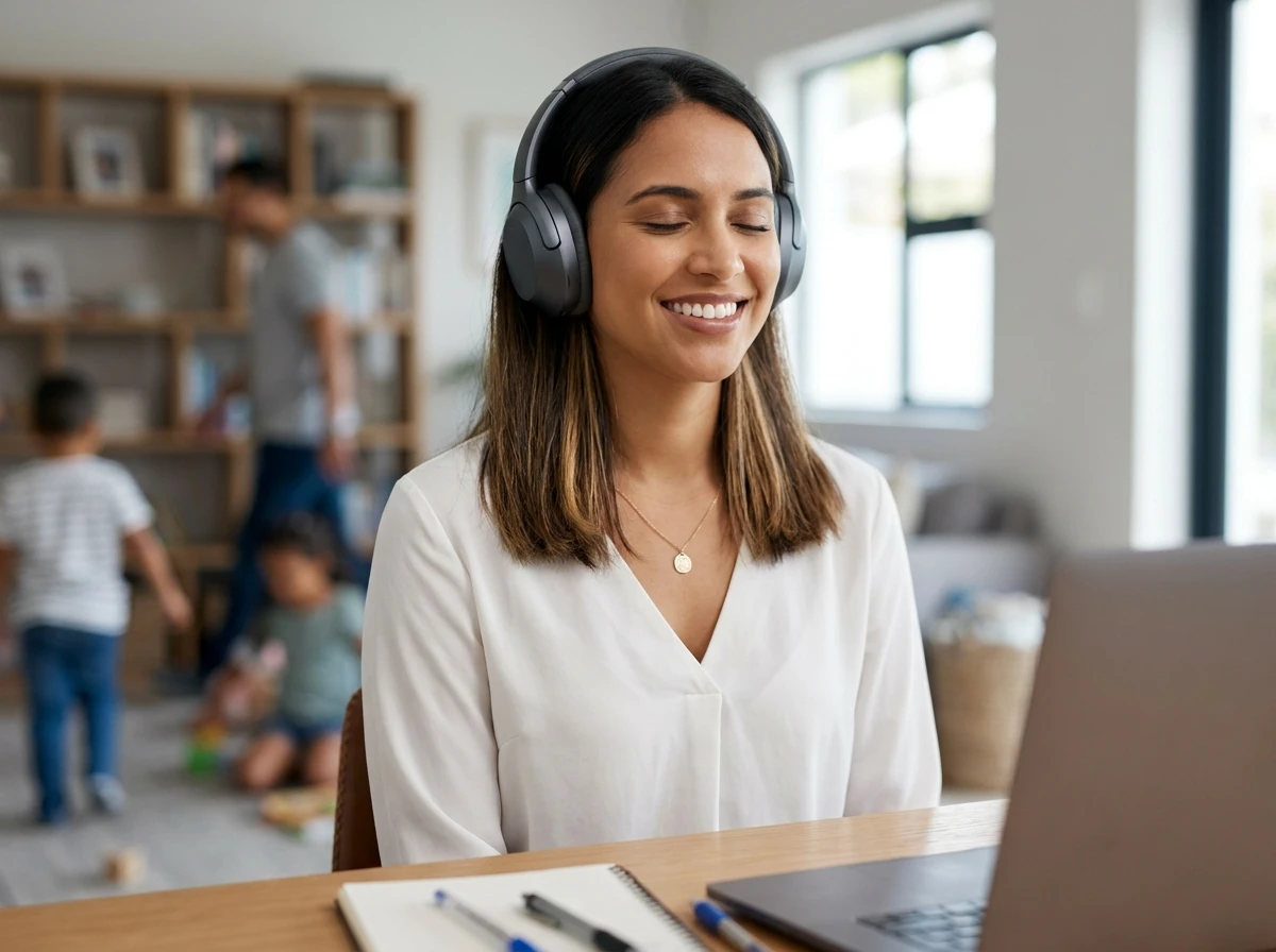 Le casque à réduction de bruit pour la concentration
