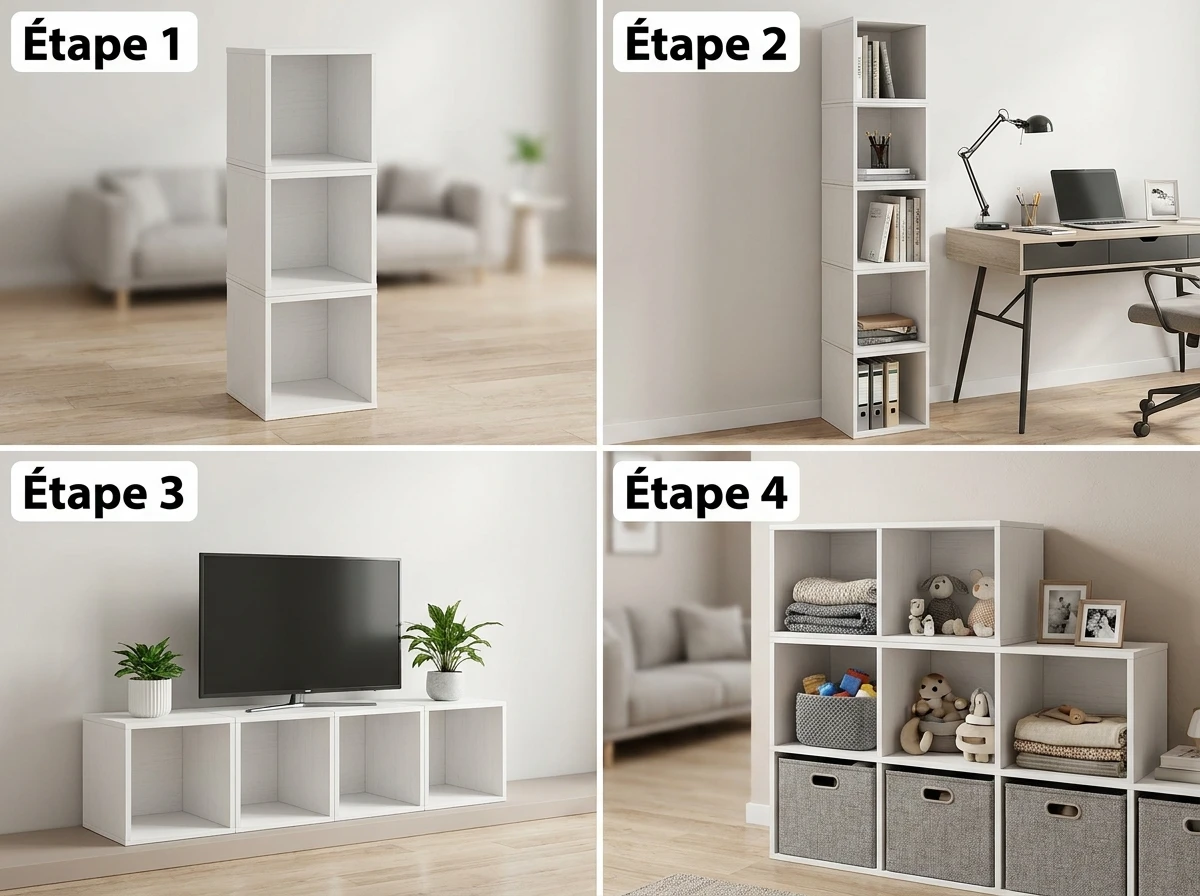 Le Cube de Rangement Modulable: Flexible et Personnalisable