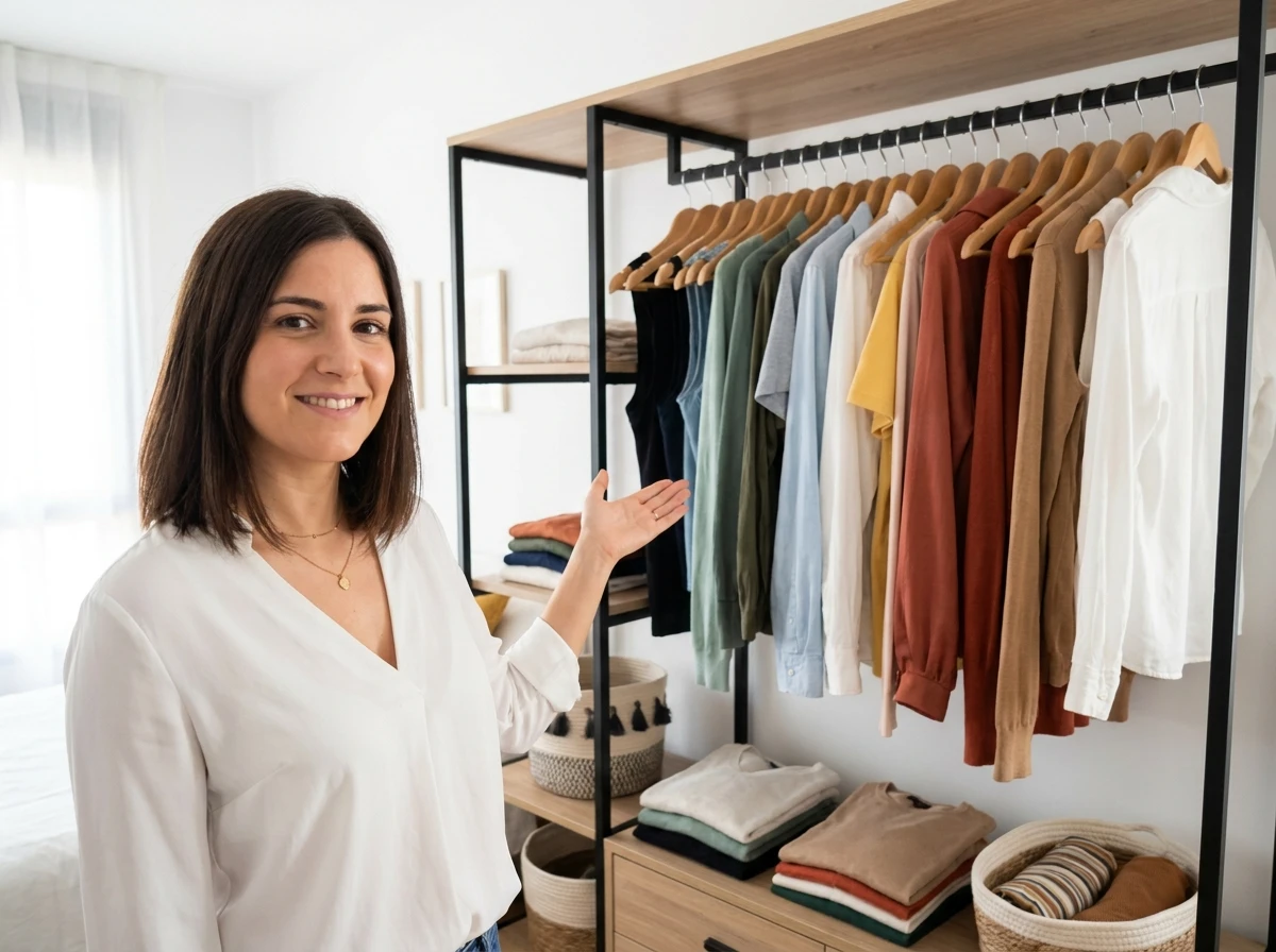 Le Dressing Ouvert avec Tringle: Rangement Visible