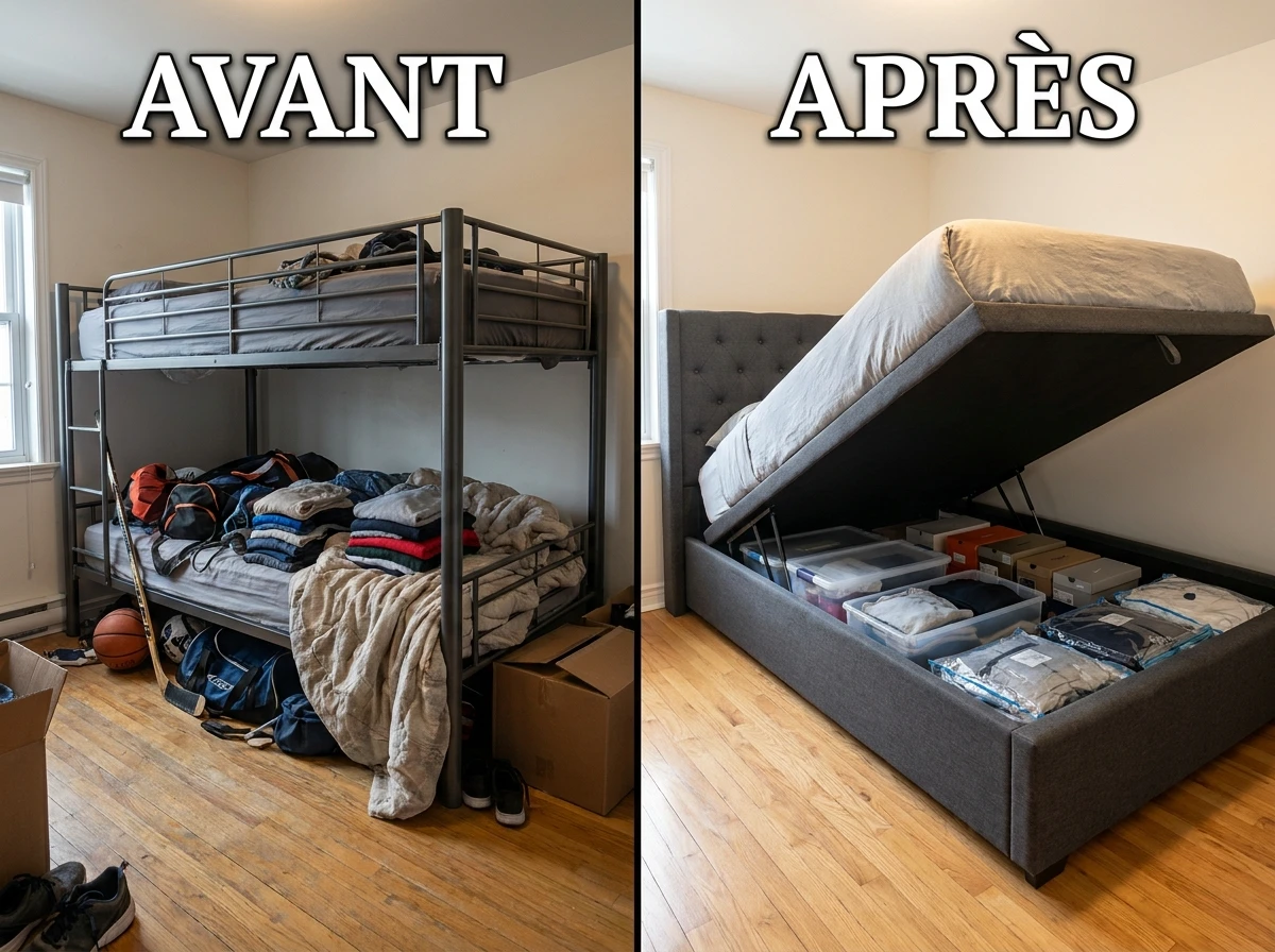 Le Lit Coffre: Rangement Caché