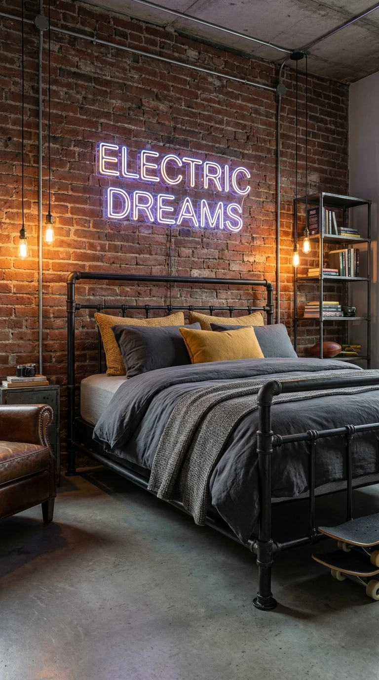 Le Lit en Metal Noir Mat : Style Industriel Affirmé
