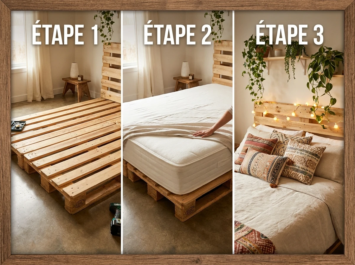Le Lit en Palette Récupérée : Industriel et Ecologique