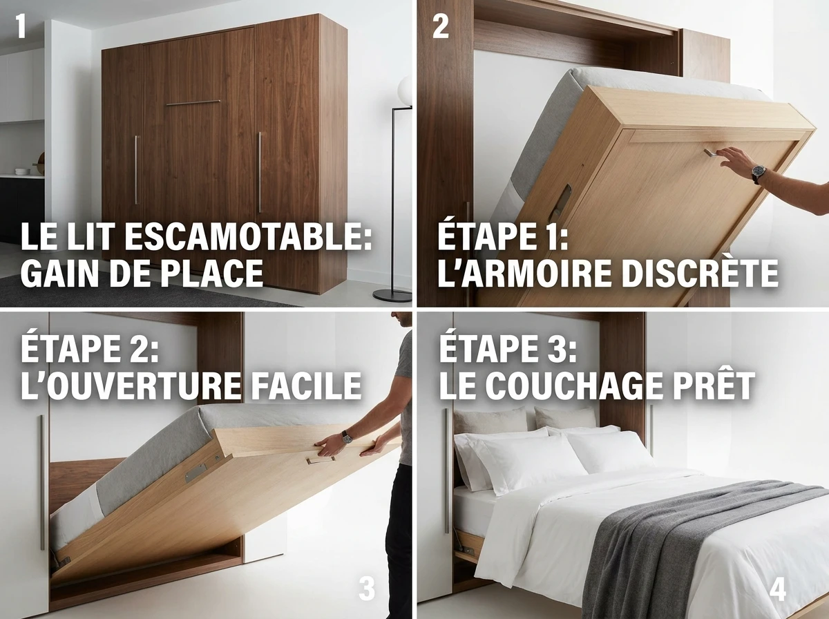 Le Lit Escamotable Mural : La Chambre qui se Transforme